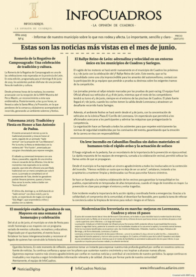 Estas son las noticias más destacadas del mes de junio.