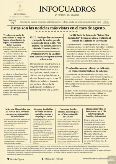 Estas son las noticias más destacadas del mes de agosto.