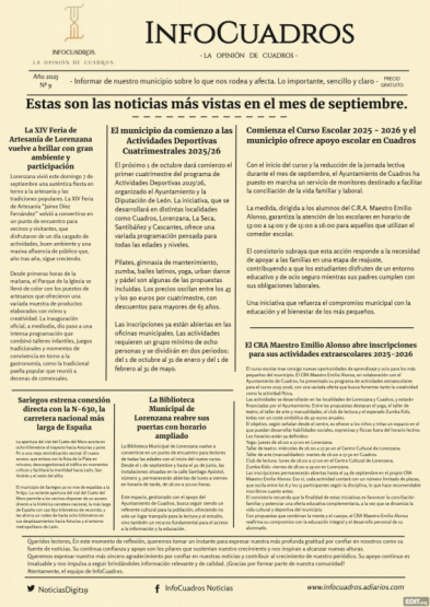 Estas son las noticias más destacadas del mes de septiembre