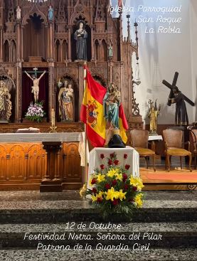 El municipio de Cuadros acompaña y celebra la festividad de la Virgen del Pilar en La Robla con un emotivo homenaje a la Guardia Civil