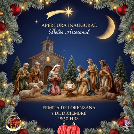 Inauguración del Belén Artesanal en la Ermita de Lorenzana este 5 de diciembre