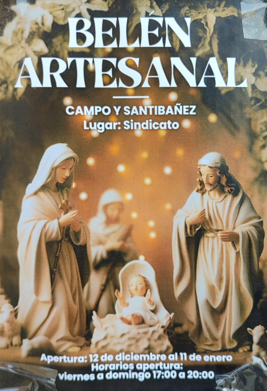 Campo y Santibáñez inaugura su Belén Artesanal en el Sindicato