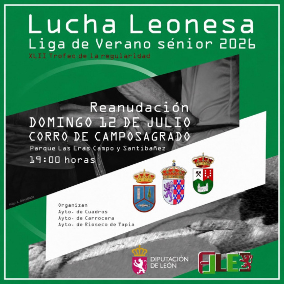La Liga de Verano Sénior de Lucha Leonesa retoma la competición este domingo en Campo y Santibáñez